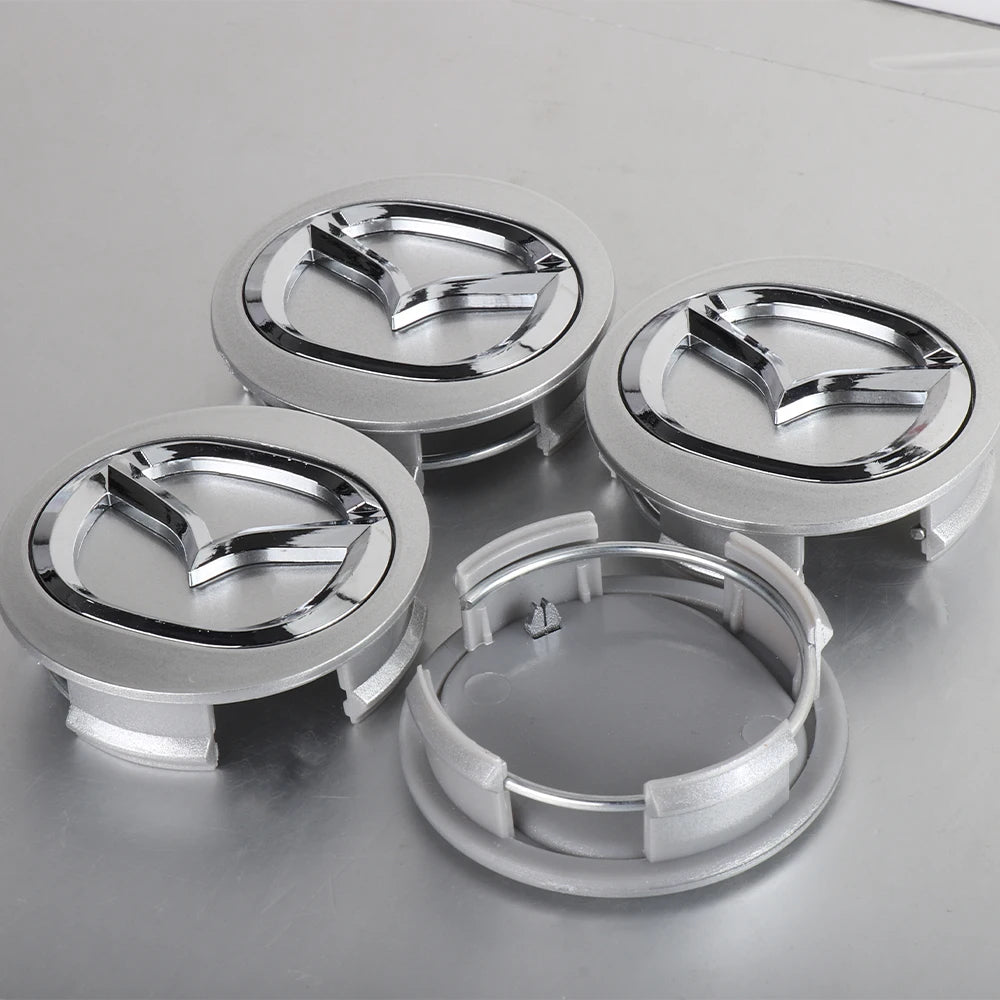 4pcs 56mm Car styling Wheel Center Hub Caps Rim Caps Covers Emblem For Mazda 2 3 5 6 Axela Atenza Speed 6 CX-3 CX-4 CX 5 CX-7