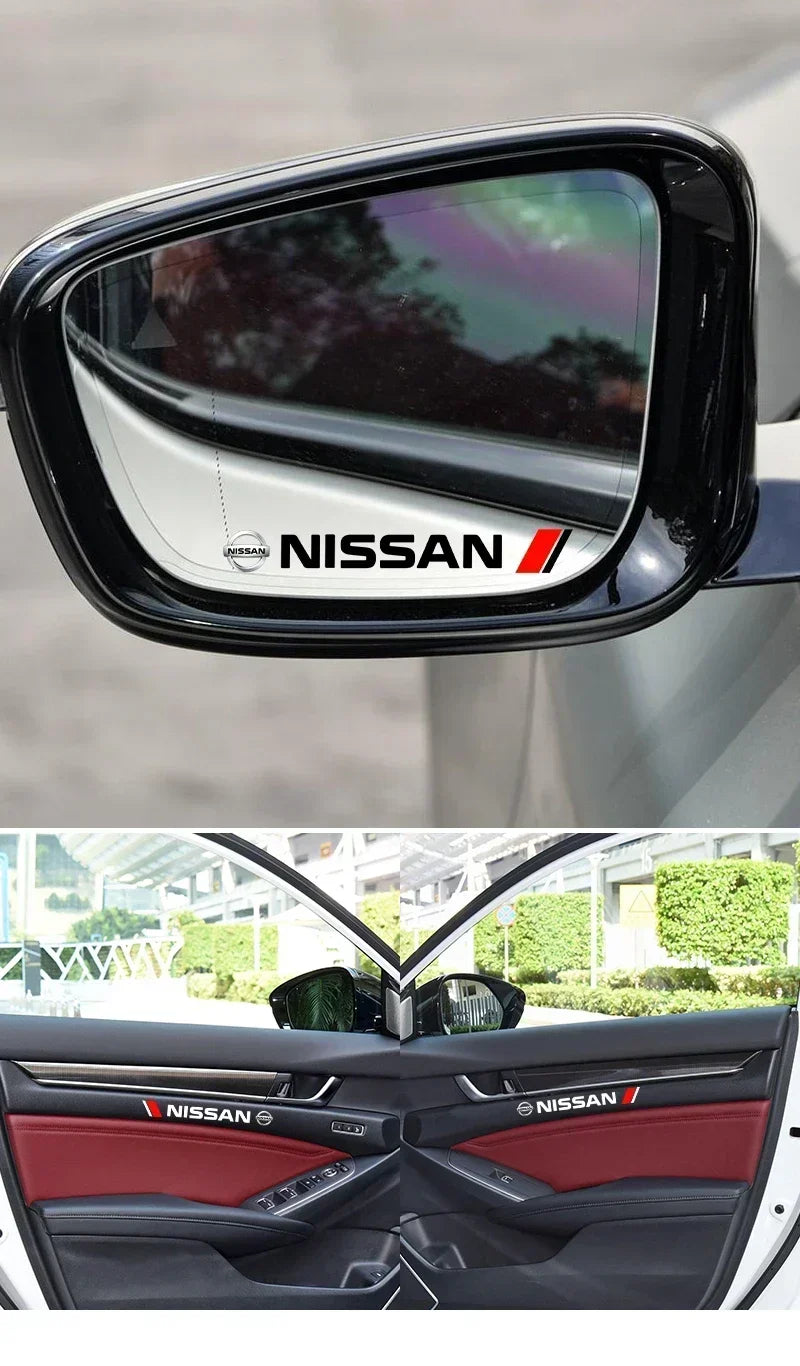 4PCS Car Styling Door Handle Decoration Stickers Decals For Nissan J10 X-Trail Qashqai Juke Leaf Micra NOTE Patrol Gadgets