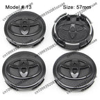 4Pcs 62mm 57mm Car Wheel Center Hub Caps Cover Badge Accessories For Toyota Prado Yaris Hilux Verso Fortuner Supra Corolla Camry