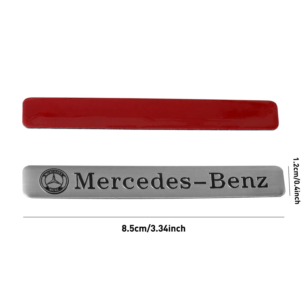 3D Aluminum Car Side Body Trunk Emblem Decoration Sticker For Mercedes Benz AMG Class GLK GLA CLA GLB W108 W447 W204 W205 Fortwo