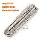 60cm 100cm 120cm 150cm 200cm 250cm 300cm Air Diesel Parking Heater Stainless Steel Exhaust Pipe Tube Gas Vent Hose Car Truck VAN
