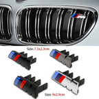 3D ABS M Logo Car Emblem Front Grill Badge Accessorie For BMW  X3 X5 E39 E92 F11 F31 E90 E46 F10 F30 E87 F20 G20 E60 E61 F25 E36