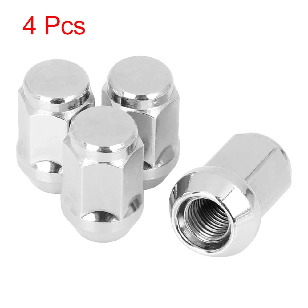 X Autohaux 4PCS Car Wheel Nut Caps Screw Bulge Acorn Cone Racing Bolt Head Cover Anti-Theft Lug Nuts Bolts M12/14x1.5 M12x1.25
