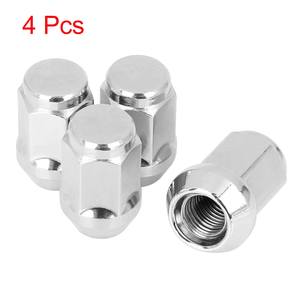 X Autohaux 4PCS Car Wheel Nut Caps Screw Bulge Acorn Cone Racing Bolt Head Cover Anti-Theft Lug Nuts Bolts M12/14x1.5 M12x1.25
