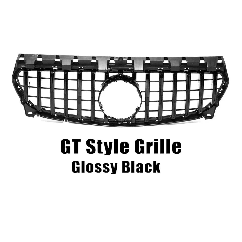 Chrome Silver AMG Style Front Bumper Grille For Mercedes Benz CLA-Class W117 2013-2019 CLA180 CLA200 CLA45 Front Grill Black