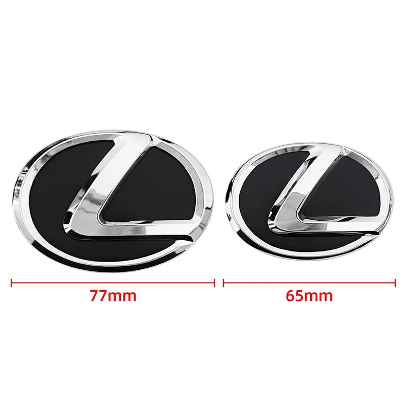 For Lexus ES240 ES250 IS250 LX460 RX270 RX300 RX350 65mm 77mm Metal Steering Wheel Emblem Logo Badge Sticker Decal Accessory