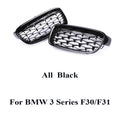 Kidney Front Racing Grille Chrome Black Silver Points Diamond Style Grill For BMW 3 Series F30 F31 2012-2019 320i 328i 330i 340i