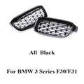 Kidney Front Racing Grille Chrome Black Silver Points Diamond Style Grill For BMW 3 Series F30 F31 2012-2019 320i 328i 330i 340i