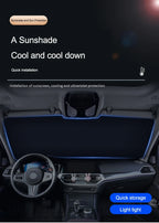 Car Windshield Sun Shade Window Shade Front Sunshade Protect For BMW X1 X2 X3 X4 X5 X6 X7 GT E53 E70 E71 F25 E84 M Sticker
