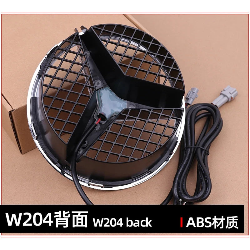 Grid LED light Front Grilled Embelm badge For W204 W205 W213 W253 C-Class E-Class GLC C E 180 200 250 300 350 43 63 4MATIC