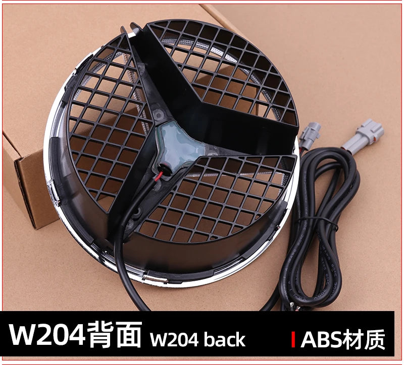 Grid LED light Front Grilled Embelm badge For W204 W205 W213 W253 C-Class E-Class GLC C E 180 200 250 300 350 43 63 4MATIC