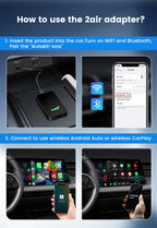 CarlinKit 5.0 & CarlinKit 4.0 Wireless CarPlay Android Auto Waze Music Spotify Auto For Audi Golf Peugeot Mazda KIA Mercedes MG