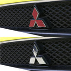 ABS Car Front Grill Emblem for Mitsubishi Outlander Ralliart Lancer ASX Pajero Delica EVO Colt Triton Rear Trunk Badge Sticker