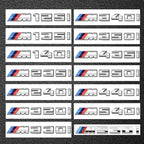For BMW M power new emblems badge logo M125i M135i M140i M235i M240i M320i M330i M340i M350i M440i M435i M530i M540i M550i ABS