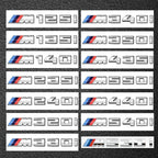 For BMW M power new emblems badge logo M125i M135i M140i M235i M240i M320i M330i M340i M350i M440i M435i M530i M540i M550i ABS