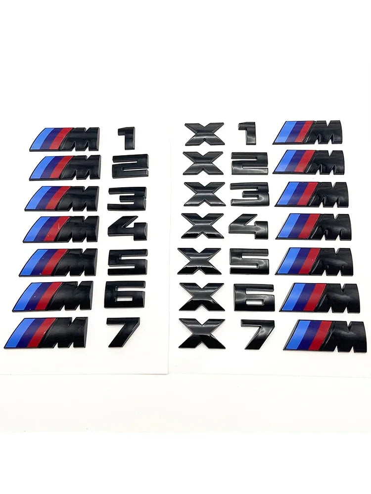 3D Rear Trunk Emblem Badge Logo Car Sticker BMW E46 E60 E64 F10 F20 F30 F06 F12 F13 E90 E92 E93 F80 F82 F87 M1 M2 M3 M4 M5 M6 M7