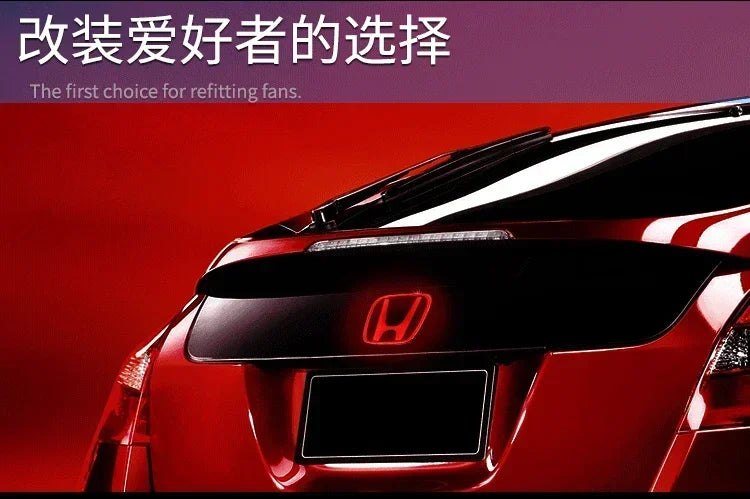 For Honda Accord Civic Odyssey CRV Inspire Amaze Vezel PMMA LED Car Emblem Sticker Front Rear Trunk Light Badge Accessories