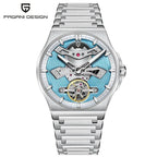 PAGANI DESIGN New 42MM Hollow Tourbillon Luxury Men Mechanical Watch Sapphire Glass Automatic Watches For Men Relojes hombres