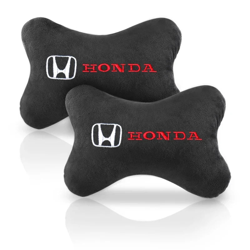 2 pcs For Mugen Power Honda Civic city Odyssey Accord CRV Hrv Jazz Car headrest pillow  Protect Shoulders Pads styling
