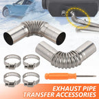 25mm Inner Diameter Parking heater Exhaust Pipe Muffler Adapter Fittings 12-24V 2-8KW Universal For Webasto Eberspacher