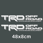 Suitable for Toyota Transit logo TRD OFFROAD modified sticker, personalized decorative body sticker waterproof latte