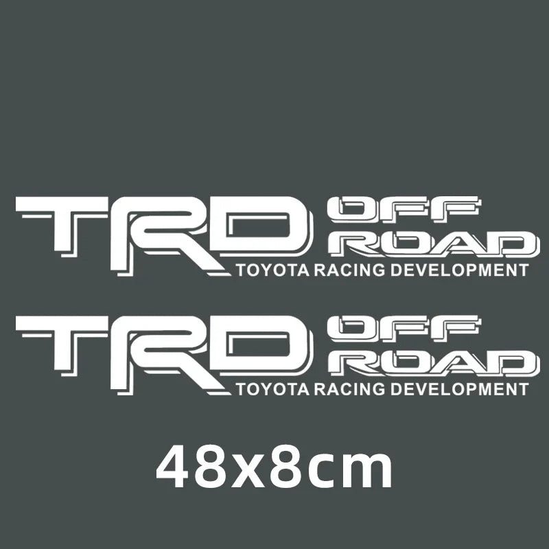 Suitable for Toyota Transit logo TRD OFFROAD modified sticker, personalized decorative body sticker waterproof latte