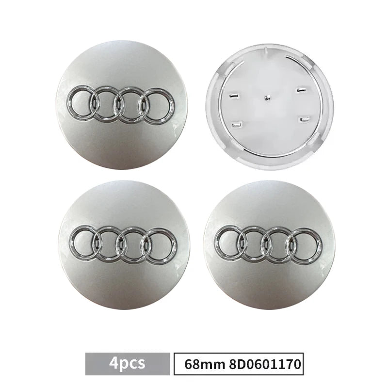 Modification Car Part Wheel Center Hup Caps Cover for Audi A6 S3 S4 Q3 Q5 Q5L A4 A6L A7 A8 A3 A5  Raplace Accessories