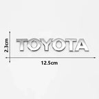 3D ABS Glossy Black Silver Letters Trunk Emblem Stickers Car Accessories Modified For Toyota camry chr corolla rav4 Car Sticker