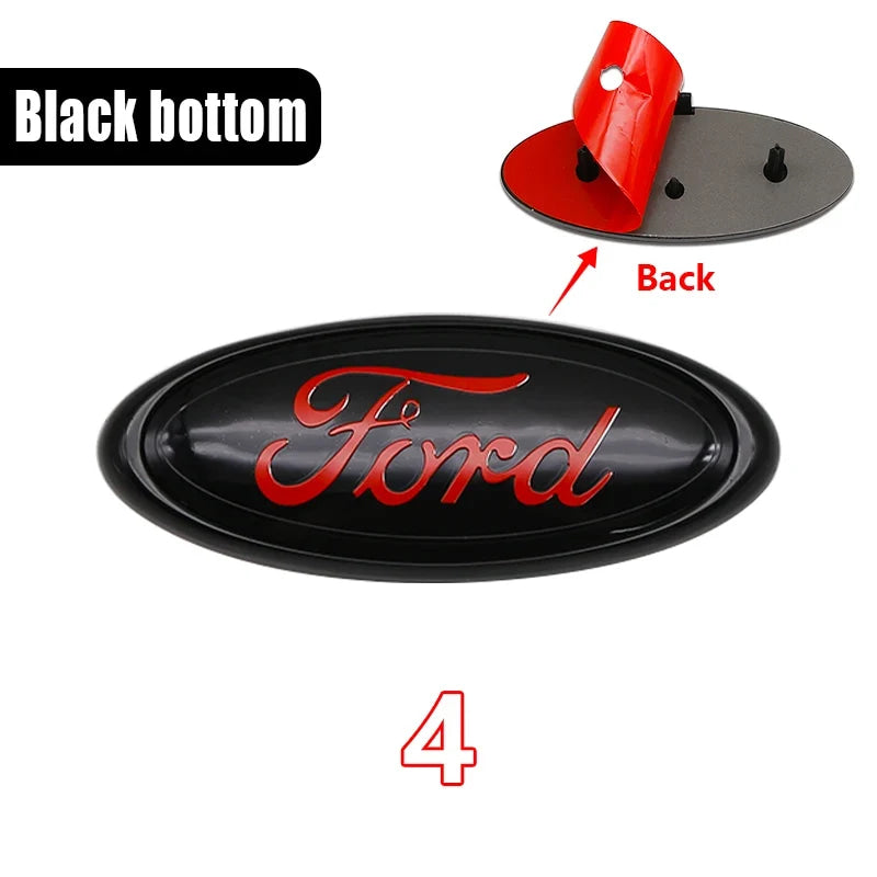 For Focus Ranger Mustang Kuga Mondeo Fiesta Explorer Transit Accessories Ford ABS 14.5cm Car Front Hood Emblem ABS Badge Cover