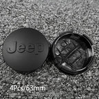 Car Tire Center Cap 63mm/55mm For Jeep Renegade Compass Grand Cherokee Wrangler jk Gladiator Patriot Liberty Commander Trailhawk