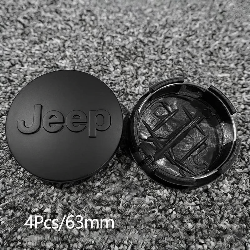 Car Tire Center Cap 63mm/55mm For Jeep Renegade Compass Grand Cherokee Wrangler jk Gladiator Patriot Liberty Commander Trailhawk