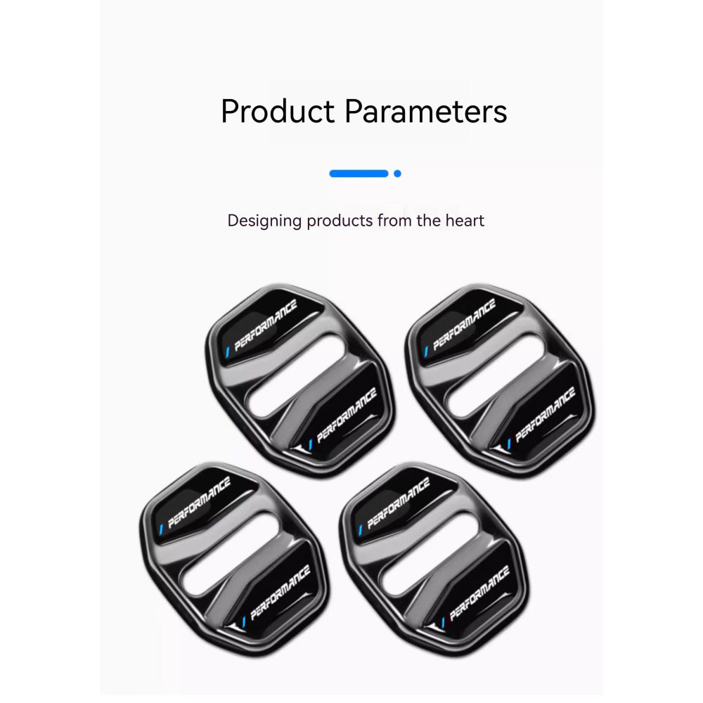 4pcs Car Door Lock Cover For BMW3 5Series X1X3X4X5 G01 G20 G32 F48 G45 G02 F15 G05 G07 G60 Anti Rust Protective Trim accessories