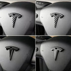 ABS Car Steering Wheel Emblem Sticker Accessories For Tesla SpaceX Model 3 Highland 2023 Model S Model X Model Y Model Y-Eur Roa