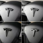 ABS Car Steering Wheel Emblem Sticker Accessories For Tesla SpaceX Model 3 Highland 2023 Model S Model X Model Y Model Y-Eur Roa