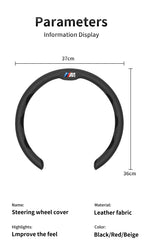 Perforated Breathable Leather Car Steering Wheel Cover Accessories For BMW E90 G80 M3 G30 M5 F82 F83 F20 F21 G42 F95 F96 G06 G07