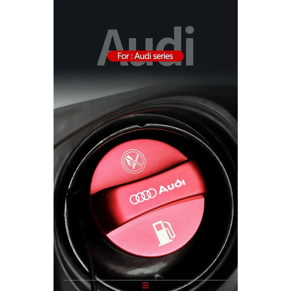 Aluminum Alloy Car Badge Fuel Tank Cap Decoration Cover For Audi A3 A1 A4 B9 A5 B7 Q5 Q3 Q2 8i TT Mk1 Mk2 S3 A7 S3 8V 8Y Q4 B9