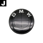 Carbon Fiber 50th Anniversary Front Rear Logo Kit for BMW 82mm 74mm Badge E46 E90 F30 F10   2-Pin Base DIY Replacement Decor Set