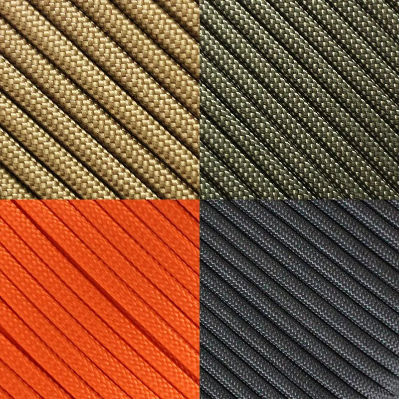 Cuerda Paracord de 5/15/30m, 7 hebras, 4mm, táctica militar, 550, cuerda de paracaídas, accesorios de acampada, línea de pulsera DIY de supervivencia al aire libre