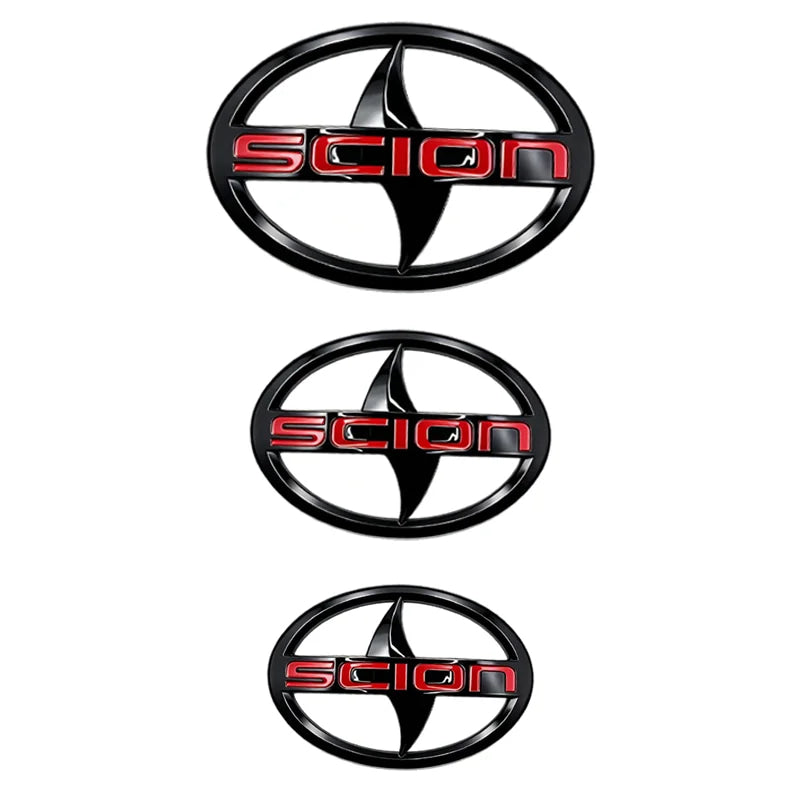 Emblema 3D Cromado para Auto Scion, Adhesivo para Parrilla Delantera y Maletero Trasero, para Toyota Scion XB TC FR-S IM IA, Rep