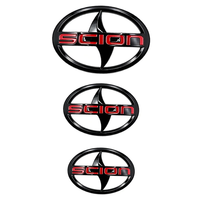 Emblema 3D Cromado para Auto Scion, Adhesivo para Parrilla Delantera y Maletero Trasero, para Toyota Scion XB TC FR-S IM IA, Rep