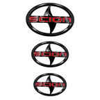 Emblema 3D Cromado para Auto Scion, Adhesivo para Parrilla Delantera y Maletero Trasero, para Toyota Scion XB TC FR-S IM IA, Rep
