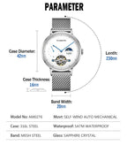 Classic Men's Watches Tourbillon Multi-function Full Automatic Men Watch High end Male Steel Strap Waterproof Wrist watches