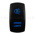 12V 20A Blue Led Car Boat Laser Rocker Switch ON OFF, (ON) OFF, ON OFF ON, (ON) OFF ON, (ON) OFF (ON) Waterproof
