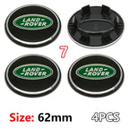 4Pcs 62mm Premium ABS Car Wheel Center Hub Caps Emblem Badge For Range Rover L322 L405 Evoque Discovery Velar SVR Accessories