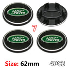 4Pcs 62mm Premium ABS Car Wheel Center Hub Caps Emblem Badge For Range Rover L322 L405 Evoque Discovery Velar SVR Accessories