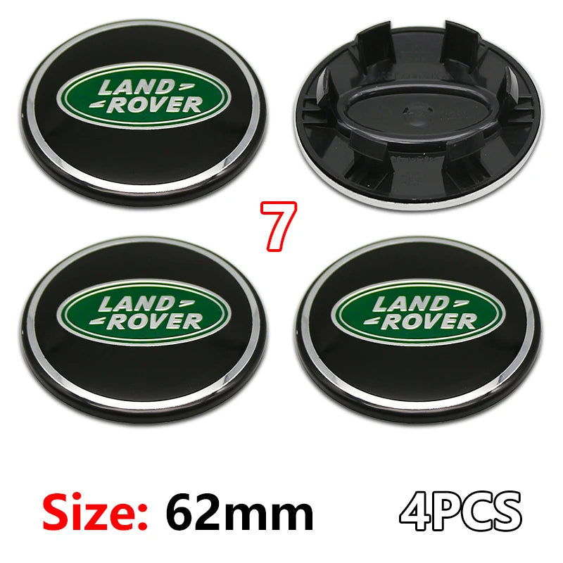 4Pcs 62mm Premium ABS Car Wheel Center Hub Caps Emblem Badge For Range Rover L322 L405 Evoque Discovery Velar SVR Accessories
