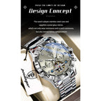 POEDAGAR Luxury Men Wristwatch Hollow Tourbillon Luminous Date Week Man Clock Automatic Mechanical Stainless Steel Men's Watches