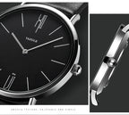 Luxury Top Brand Men's Quartz Wrist Watches Men Business Leather Quartz Clock Women Men's Watches Man's Wristwatch Gifts for Men