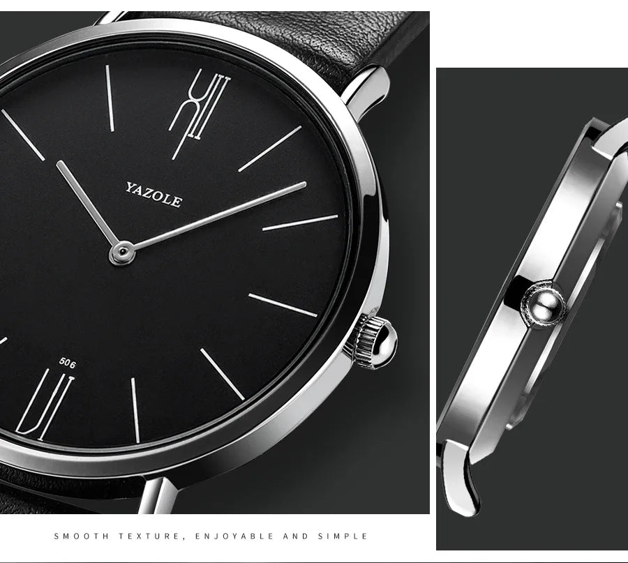 Luxury Top Brand Men's Quartz Wrist Watches Men Business Leather Quartz Clock Women Men's Watches Man's Wristwatch Gifts for Men