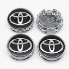 4pcs 57mm+62mm Car Tyre Wheel Center Hub Cap Badge For Toyota C-hr Prado Rav4 Yaris Hilux Prius Avensis Corolla Camry crown
